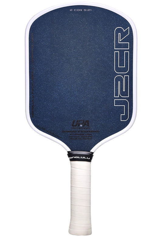 Honolulu J2CR White with Crystal Blue Endurance Surface - Elongated Handle