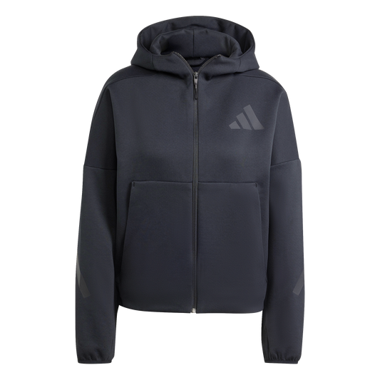 Adidas Women's Z.N.E. Full-Zip Hooded Jacket JE7848 - Black