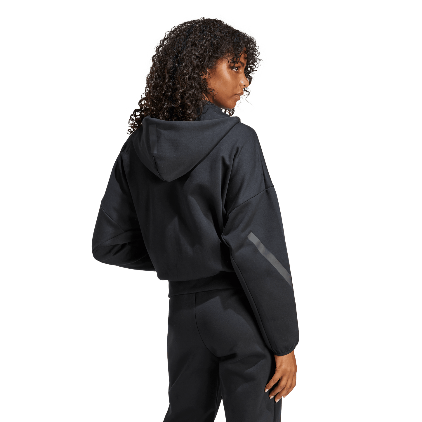 Adidas Women's Z.N.E. Full-Zip Hooded Jacket JE7848 - Black