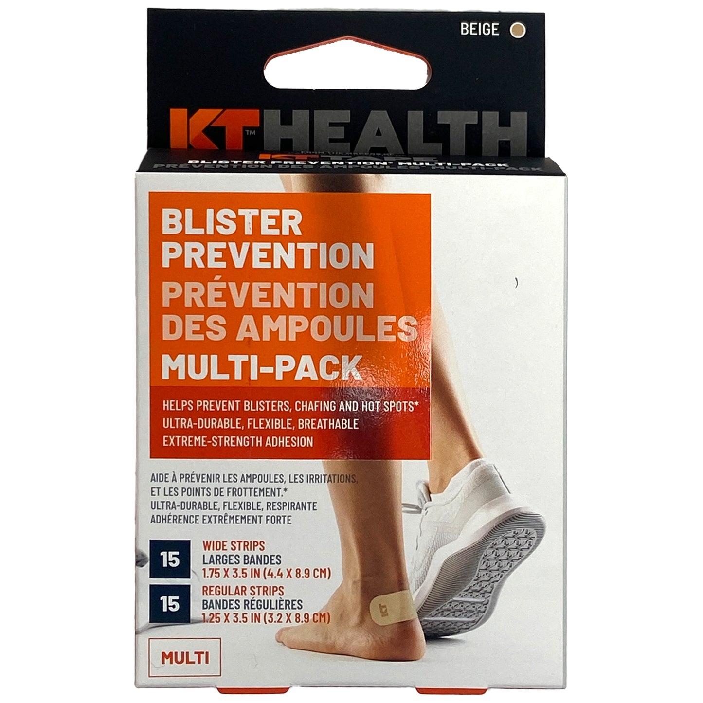 KT HEALTH bande de prévention des ampoules Multipack- Beige