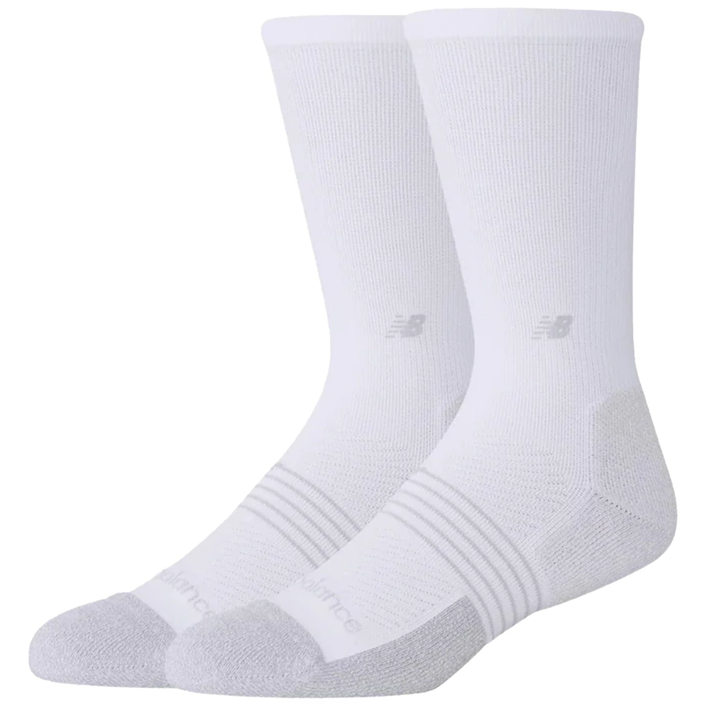 New Balance Pro Training Cushion Crew Socks (2 Pack) White