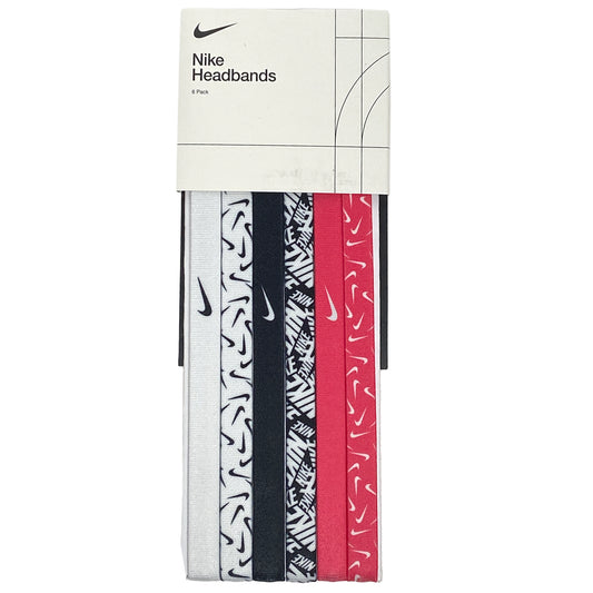 Nike Printed Headbands assorted 6pk N0002545114OS