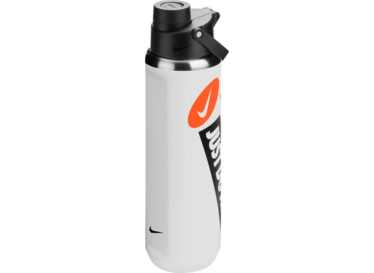 Nike SS Recharge Chug Graphic (24 oz) - Bouteille isolée avec couvercle à goulot réducteur - Blanc