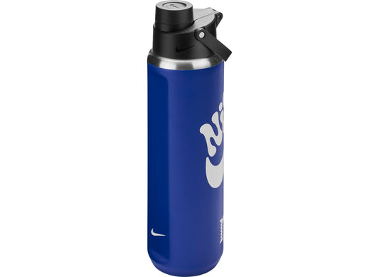 Nike SS Recharge Chug Graphic (24 oz) - Bouteille isolée avec couvercle à goulot réducteur - Bleu