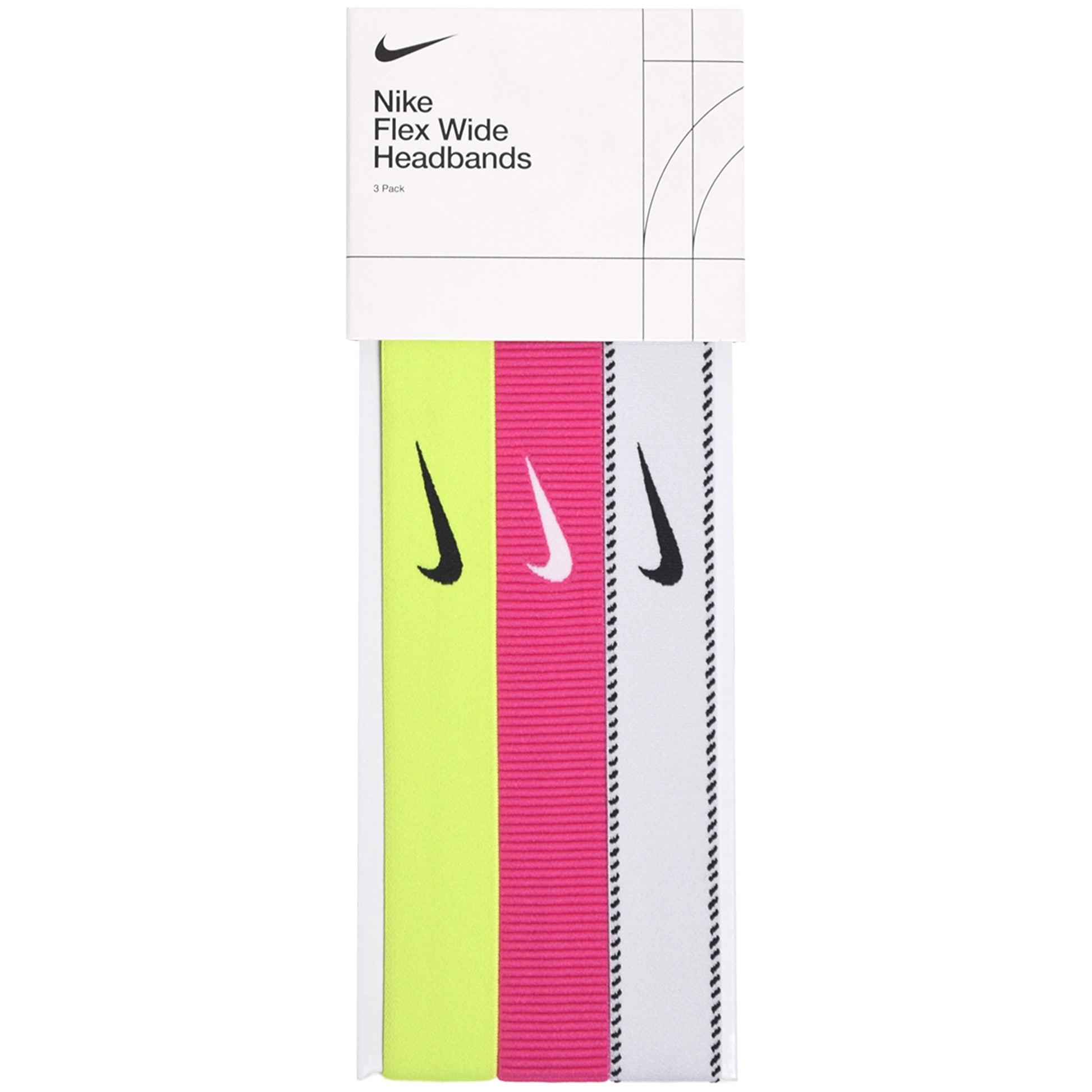 Nike Flex Classic WIDE Headbands assorted 3pk N1011932737OS - Tenniszon