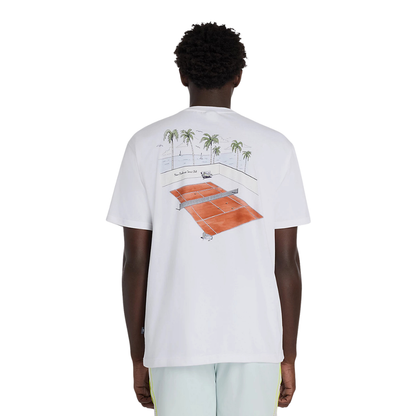 New Balance Men's Tennis Graphic T Shirt - White