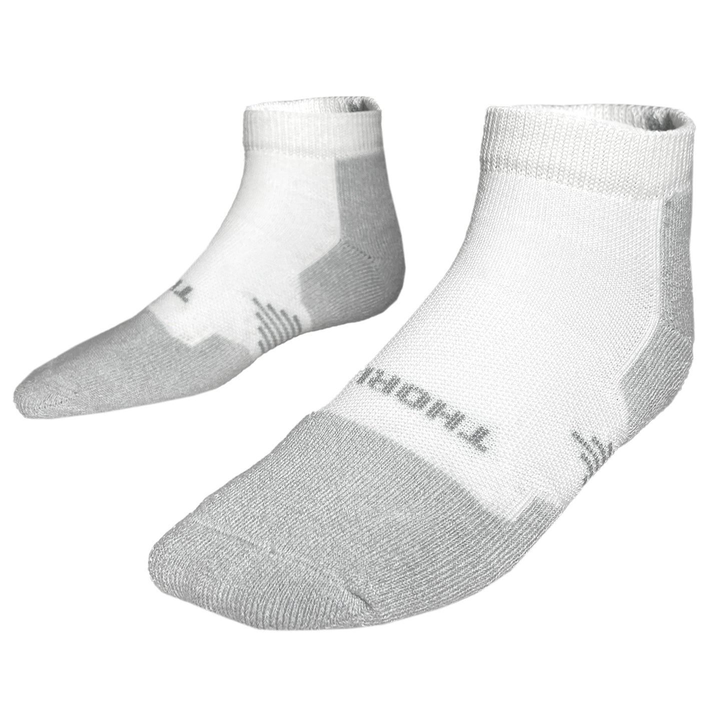 Thorlo Light Cushion Low-Cut Pickleball Socks - White (P1CCU0)