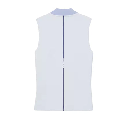 Lacoste Women's Sleeveless Ultra Dry Stretch Zippered Polo Shirt PF0202-52-J2G - Tenniszon