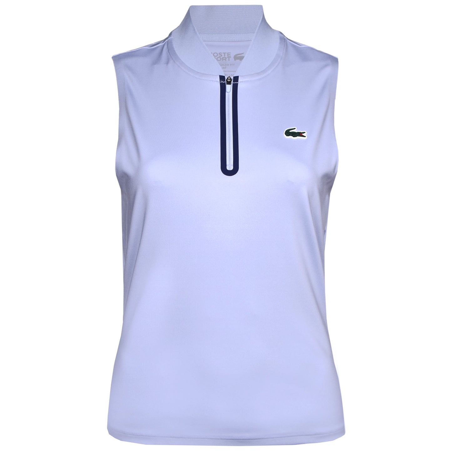 Lacoste Women's Sleeveless Ultra Dry Stretch Zippered Polo Shirt PF0202-52-J2G