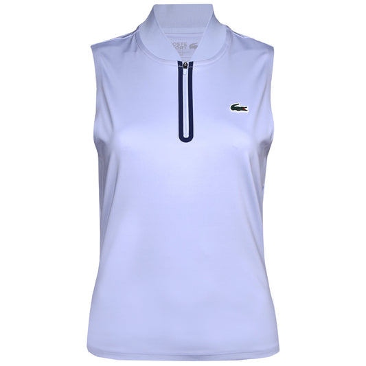 Lacoste Polo sans manches Ultra Dry Stretch à fermeture éclair pour femme PF0202-52-J2G