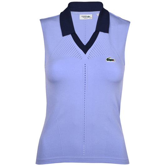 Lacoste Polo sans manches Stretch Knit pour femme PF0614-52-AI2