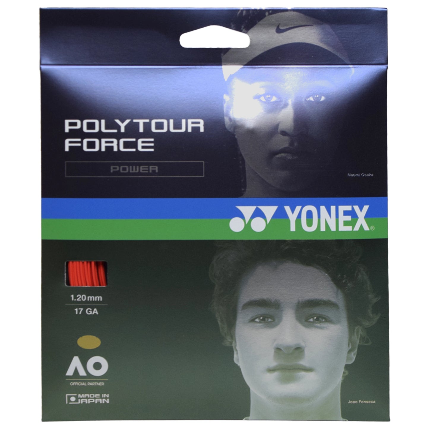 Yonex Polytour Force 120 Bright Red