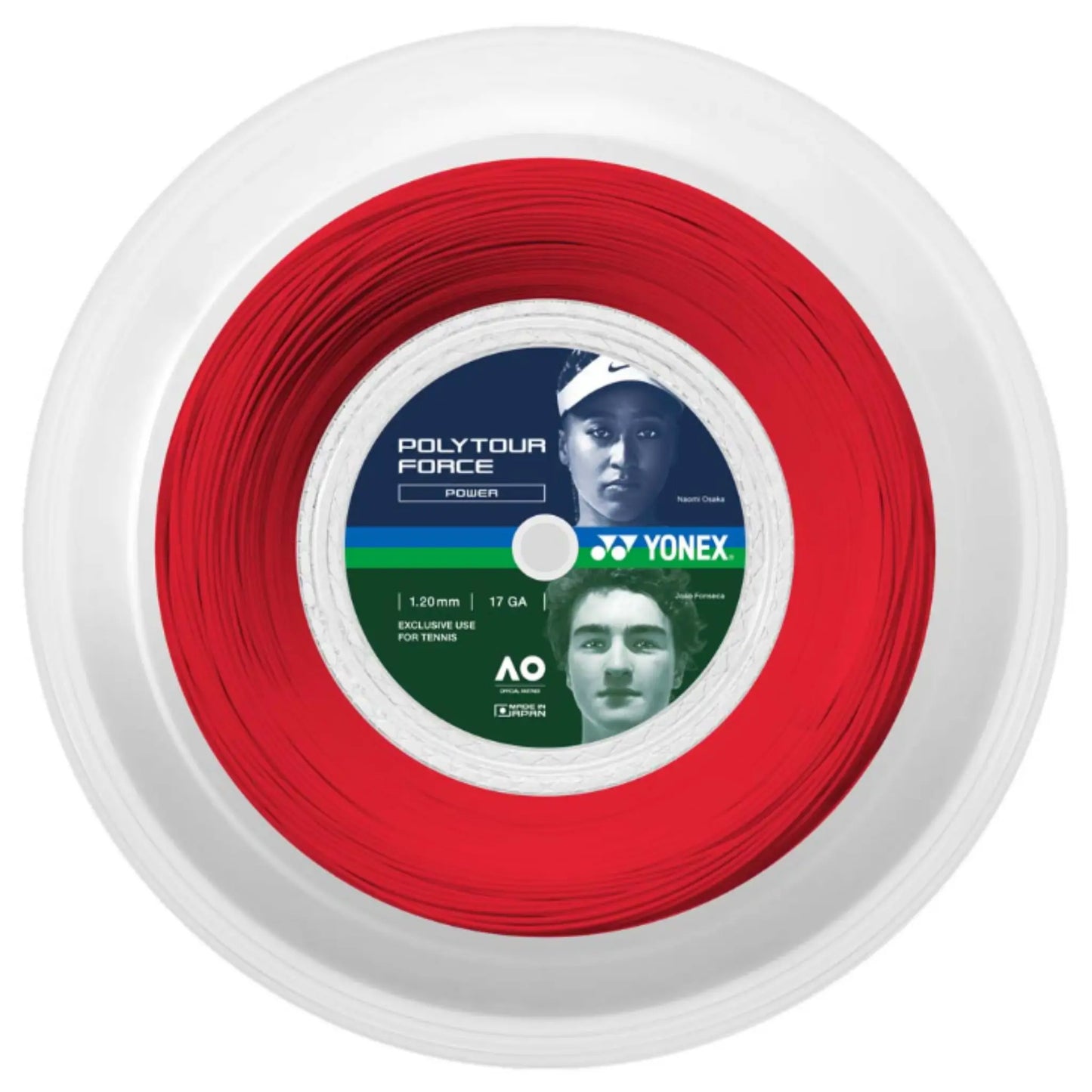 Yonex reel Polytour Force 120 Bright Red (200M)