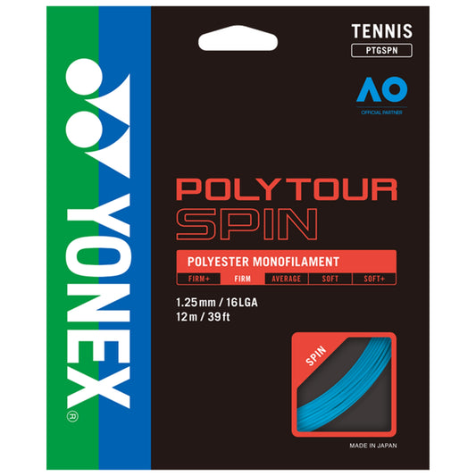 Yonex Polytour Spin 125 Bleu