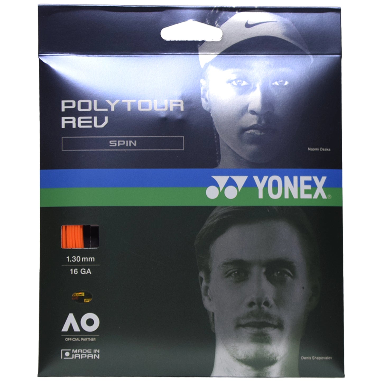 Yonex Polytour REV 130 Bright Orange