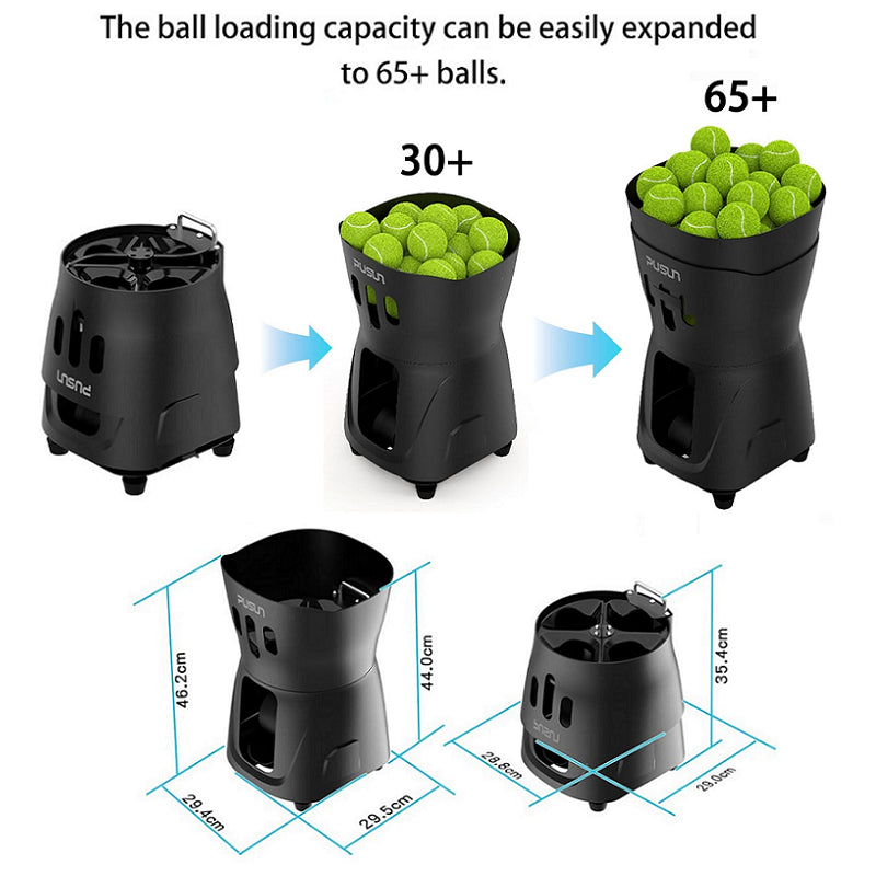 Pusun PT-MINI PRO portable Tennis Ball launcher - Black