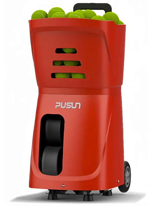 Pusun PT-SMART lance-balles portatif pour Tennis - Rouge