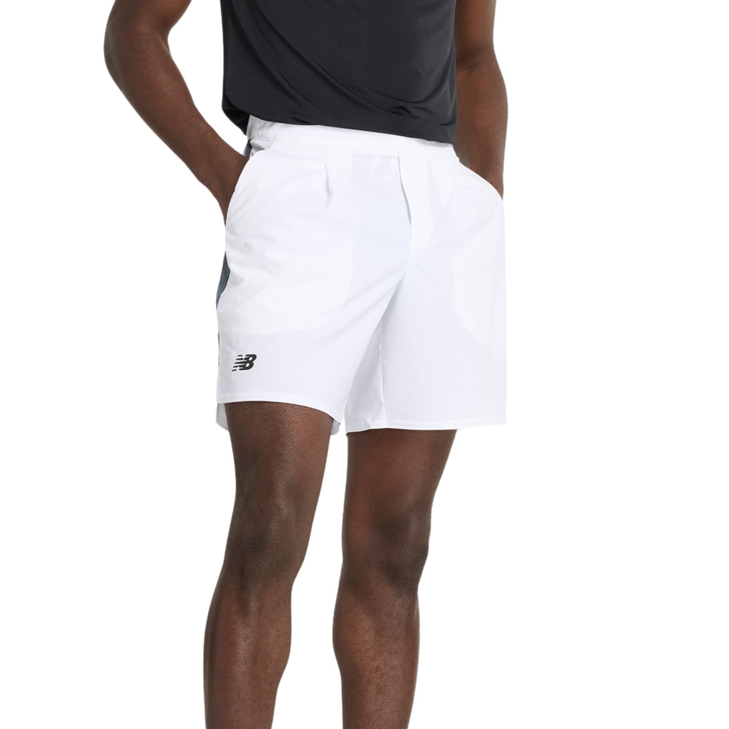 New Balance Short de tournoi pour homme - Blanc