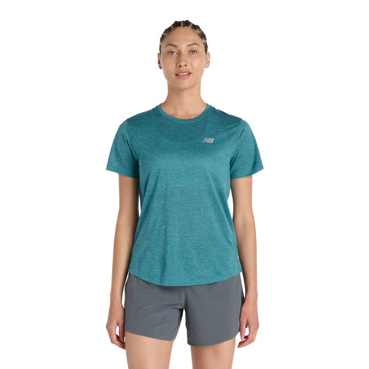 New Balance Women's RC Essential T-Shirt - Big Teal Heather