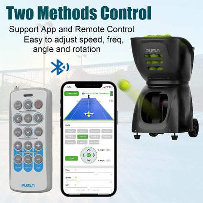 Pusun PT-MAX C portable Tennis Ball launcher - Black