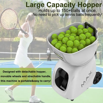 Pusun PT-MAX C portable Tennis Ball launcher - White
