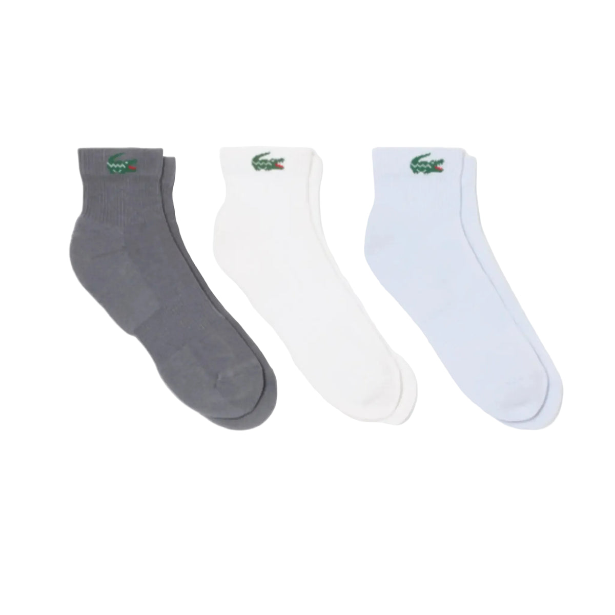 Lacoste Men's Colored Mid-Length Sport Socks (3PK) RA9260-51-SQZ
