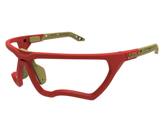 Kitchen Blockers Lunettes de protection sans lentilles - Rouge