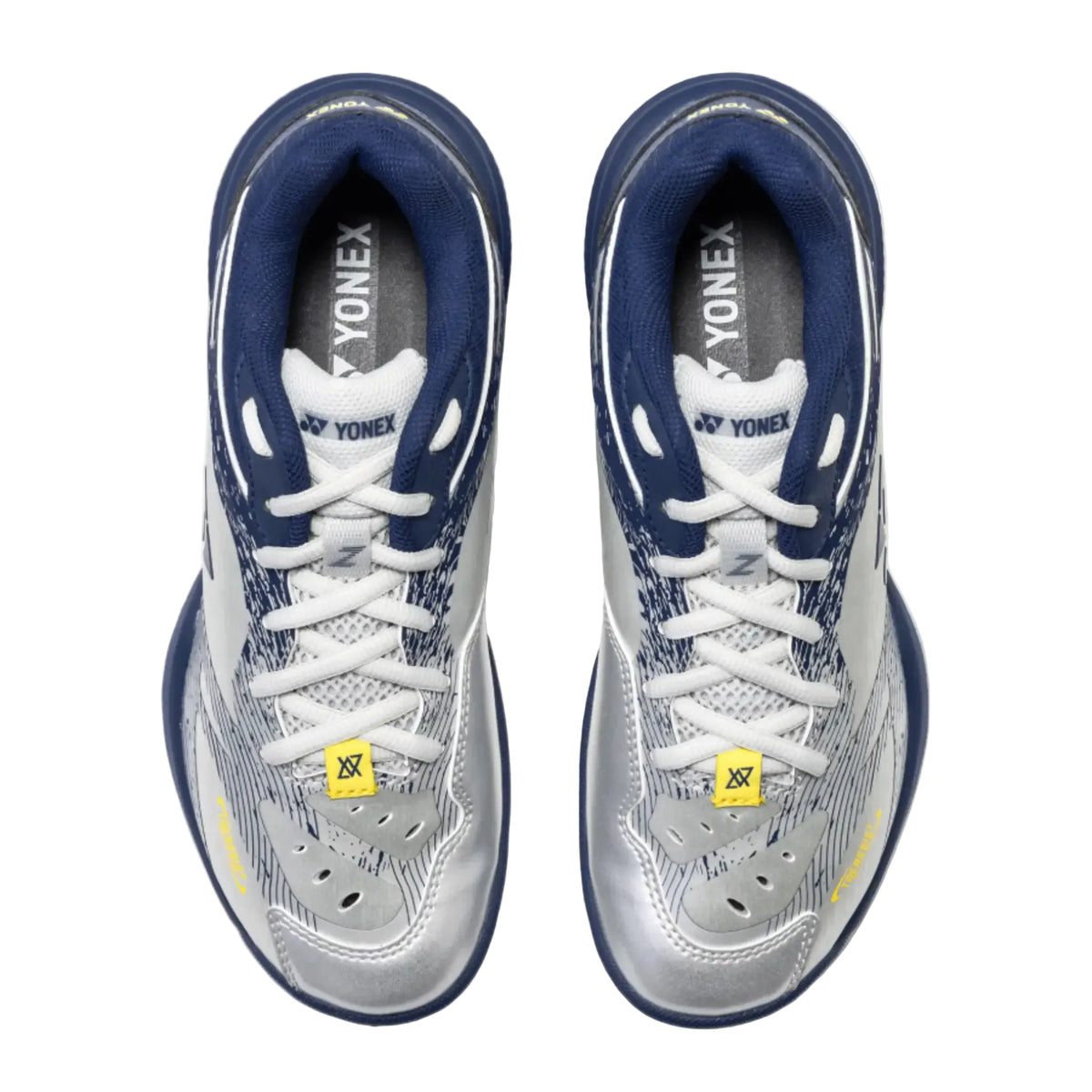 Yonex Power Cushion SHB 65Z 4 Indoor Femme - Collection Viktor Axelsen - Argent/Bleu marine