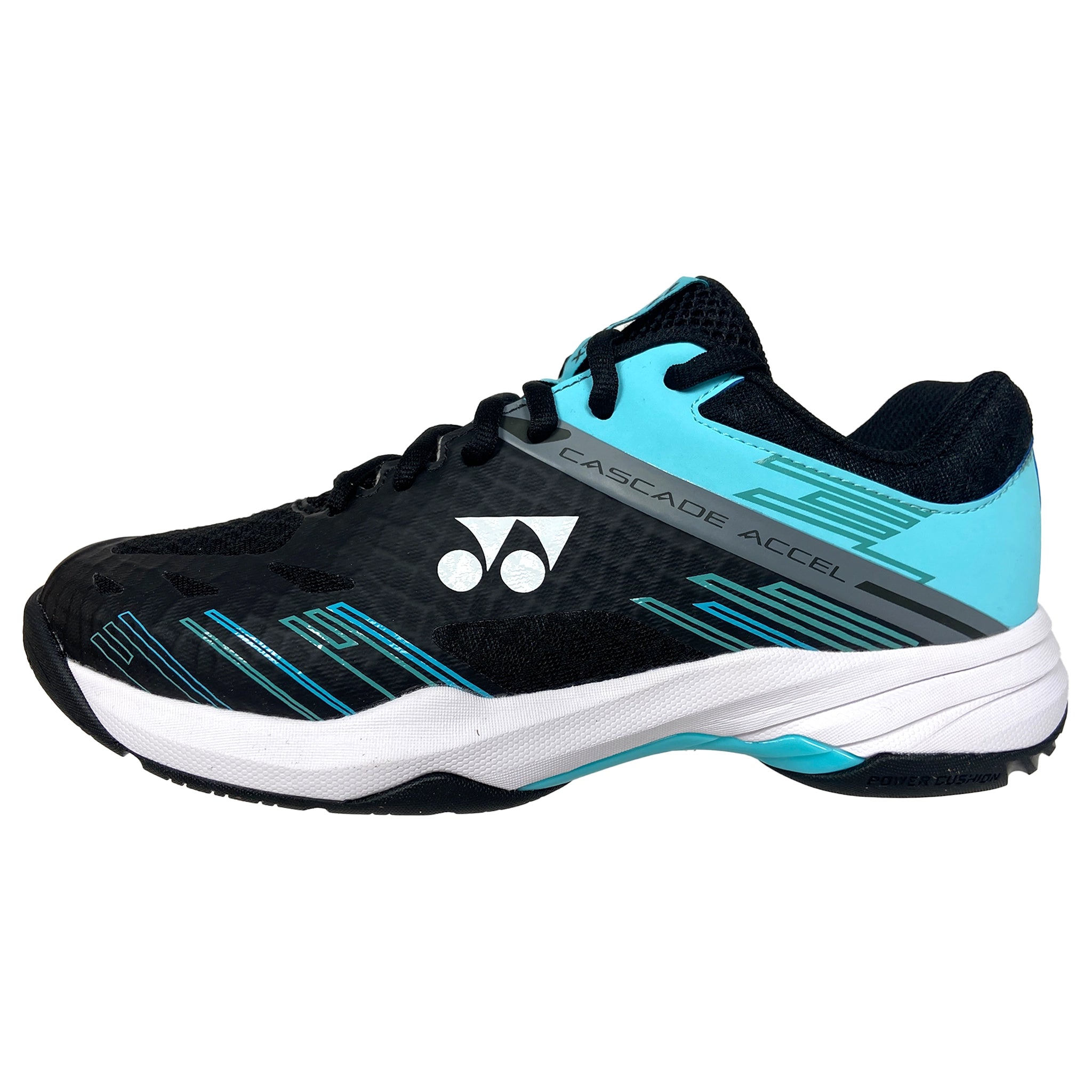 Yonex Power Cushion Cascade Accel WIDE Men's Indoor Black/Ice Blue ...