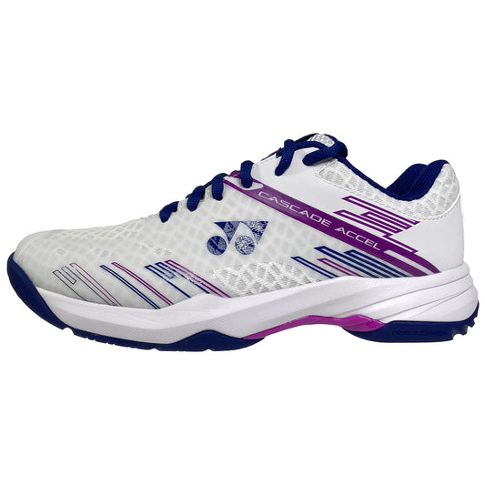 Yonex Power Cushion Accel WIDE Indoor Femme Blanc/Violet