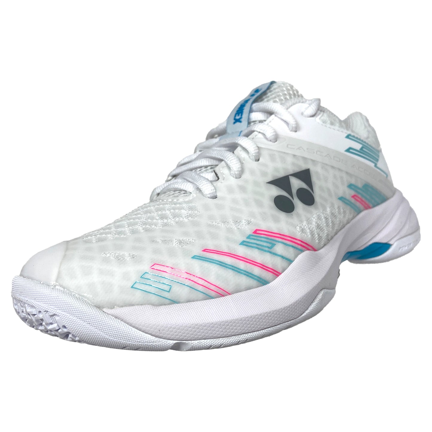 Yonex Power Cushion Cascade Accel WIDE Women's Indoor White/Sky Blue