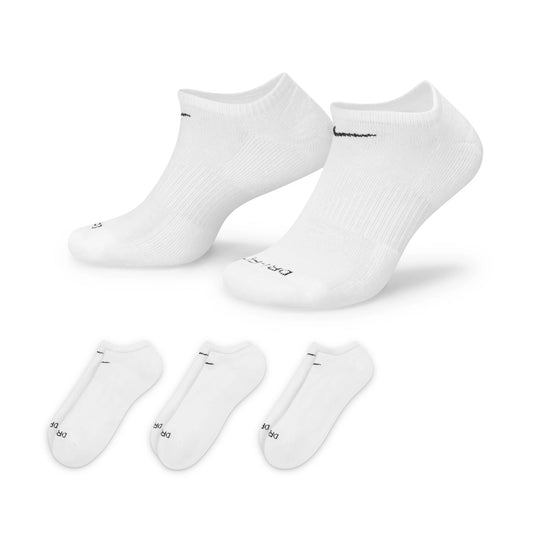 Nike Everyday Plus Cushioned Training No-Show Socks SX6889-100 (3 pairs) White