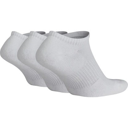 Nike bas d'entraînement Everyday Plus Cushioned No-Show SX6889-100 (3 paires) Blanc