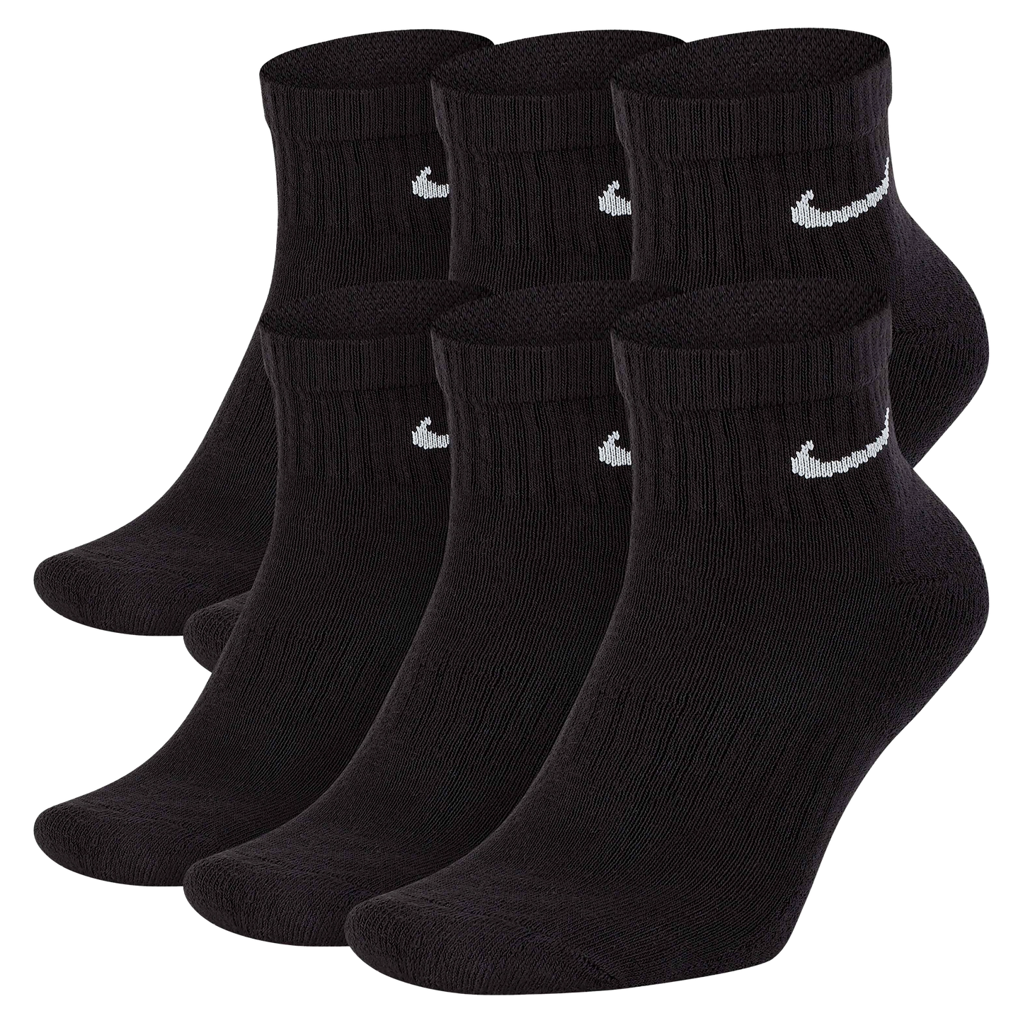 Nike bas d'entraînement à la cheville Everyday Cushioned SX7669-010 (3 paires) Noir