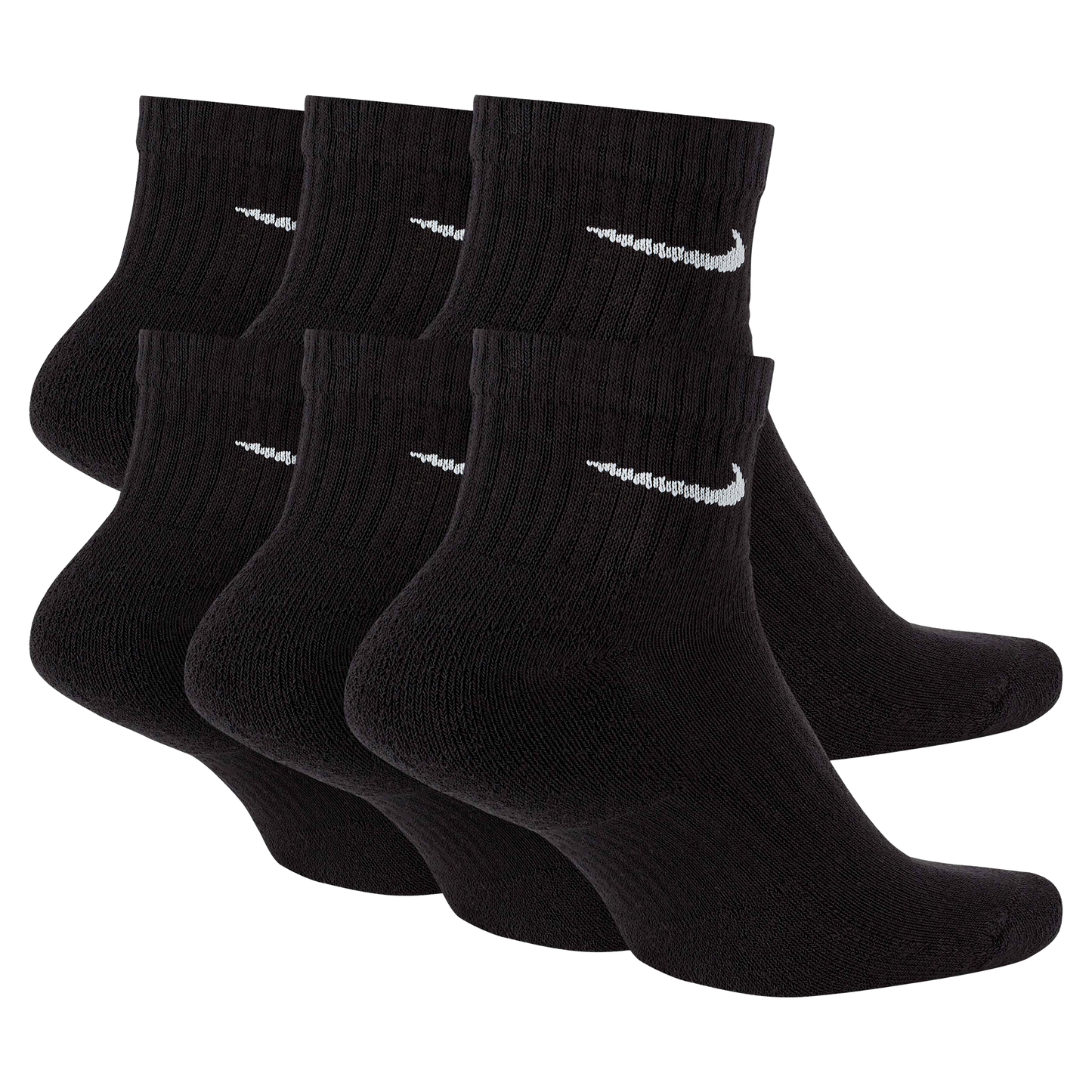 Nike bas d'entraînement à la cheville Everyday Cushioned SX7669-010 (3 paires) Noir