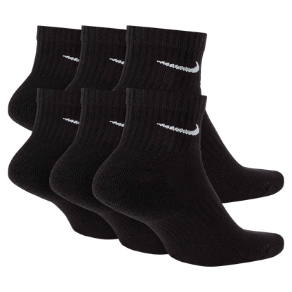 Nike bas d'entraînement à la cheville Everyday Cushioned SX7669-010 (3 paires) Noir