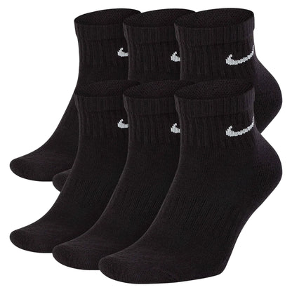 Nike bas d'entraînement à la cheville Everyday Cushioned SX7669-010 (6 paires) Noir