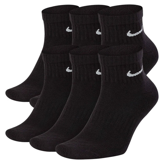 Nike bas d'entraînement à la cheville Everyday Cushioned SX7669-010 (6 paires) Noir