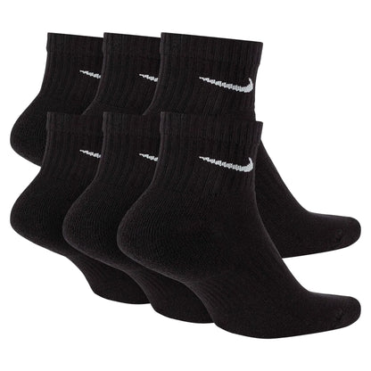 Nike bas d'entraînement à la cheville Everyday Cushioned SX7669-010 (6 paires) Noir