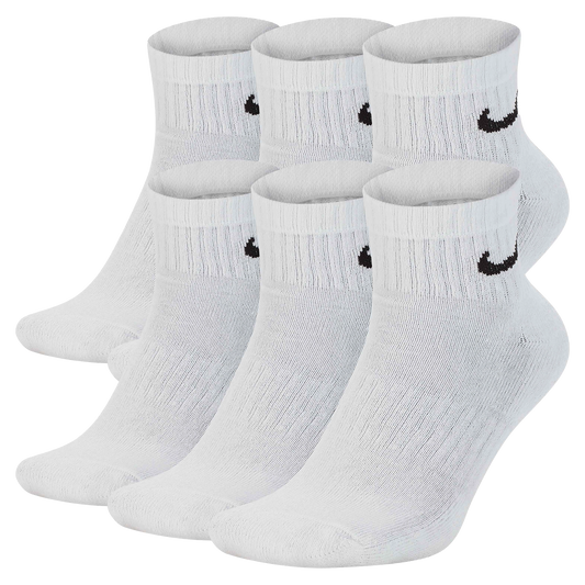 Nike Everyday Cushioned Training Ankle Socks SX7669-100 (6 Pairs) White