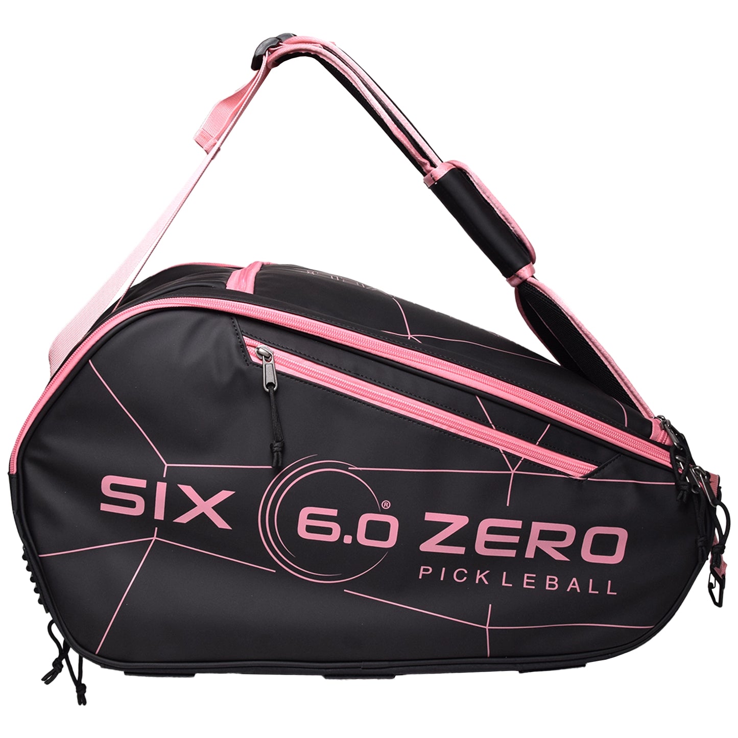 Six Zero sac de pickleball Pro Tour Noir/Rose