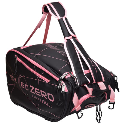 Six Zero sac de pickleball Pro Tour Noir/Rose
