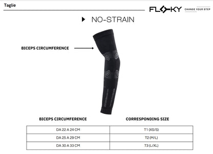 Floky No Strain Arm Sleeves - White (Pack of 2)
