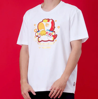 Victor CNY 2026 Edition Unisex Knitted T-Shirt T-601CNY A (White)
