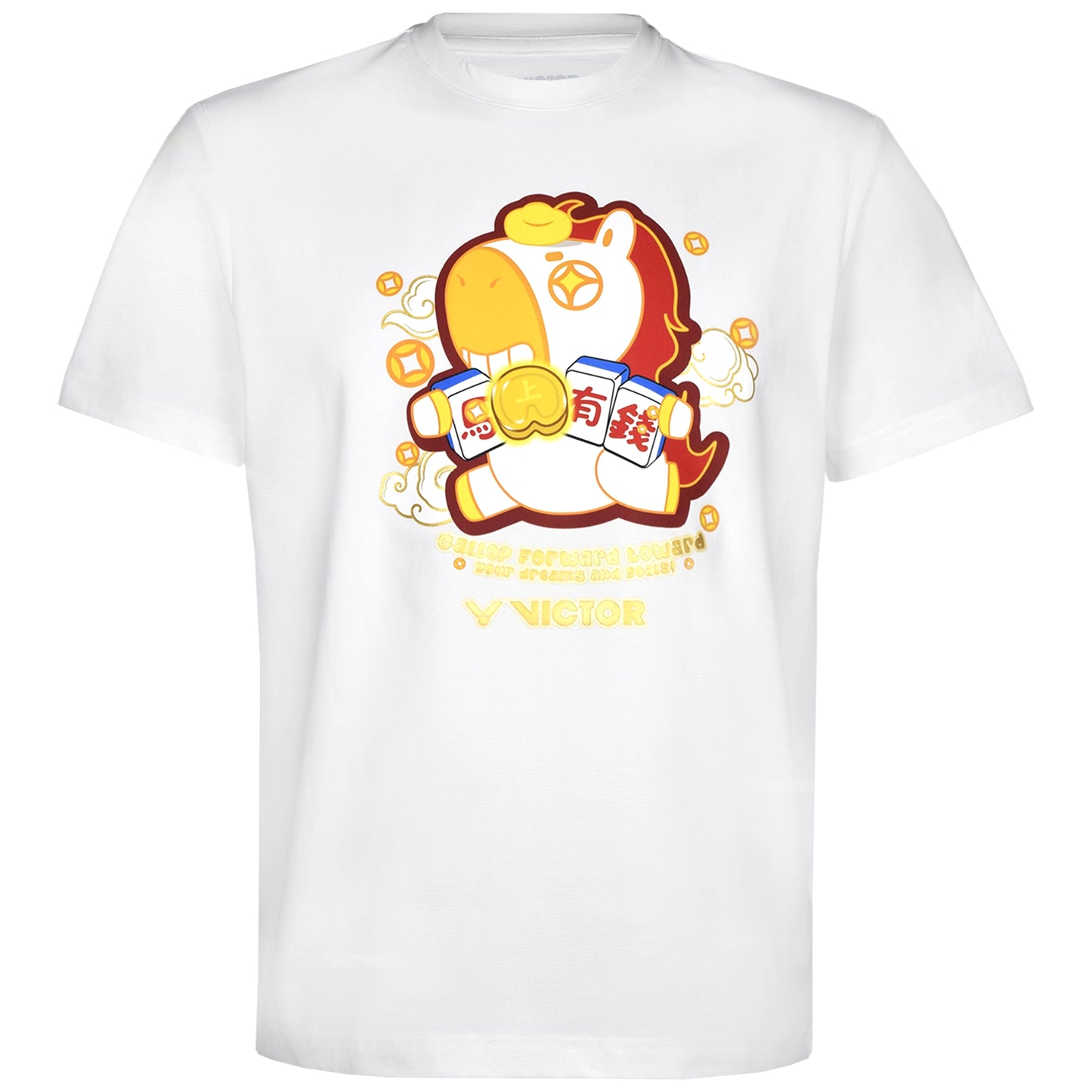 Victor CNY 2026 Edition Unisex Knitted T-Shirt T-601CNY A (White)