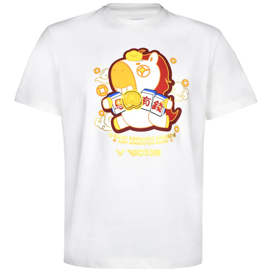 Victor CNY 2026 Edition Unisex Knitted T-Shirt T-601CNY A (White)