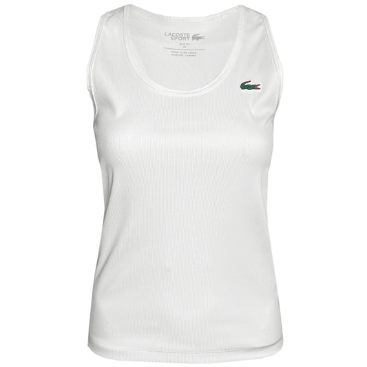 Lacoste camisole côtelé slim pour femme TF4874-52-001