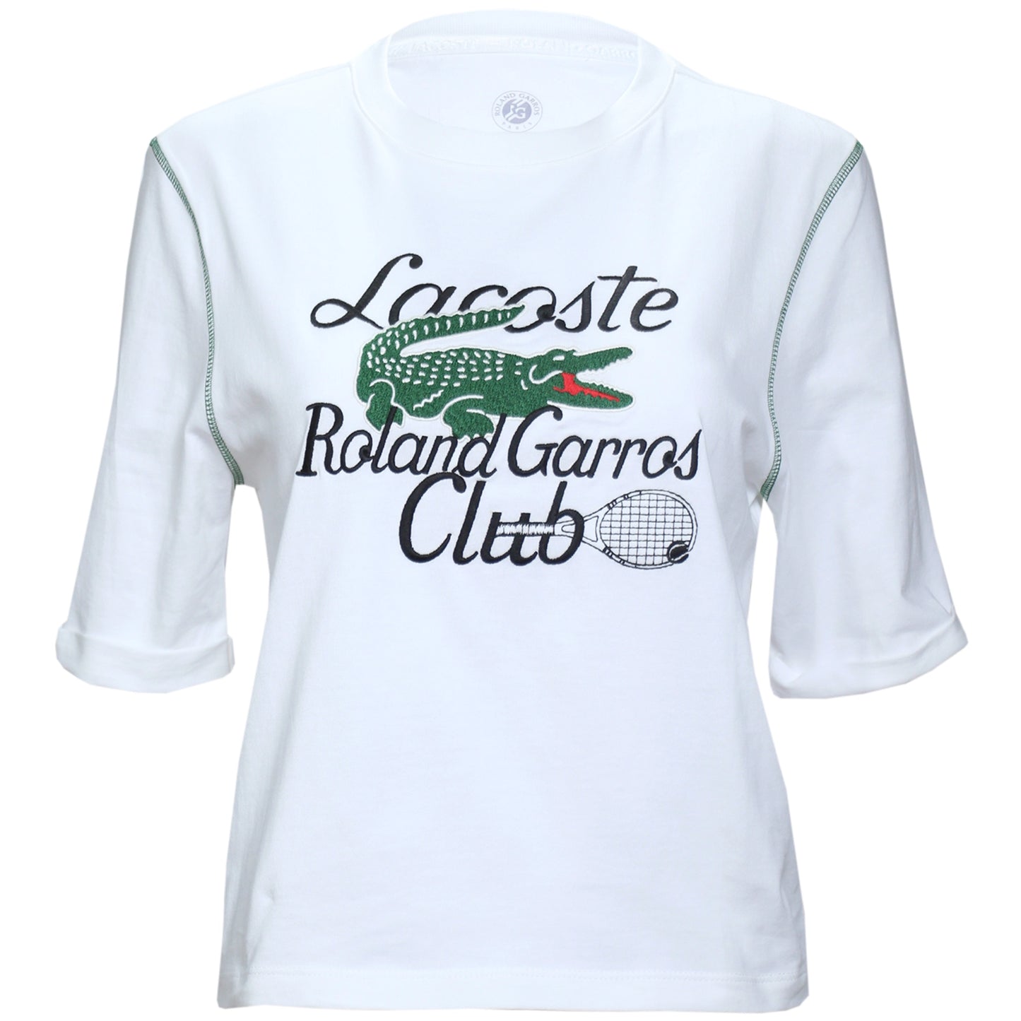 Lacoste Women's Heavy Jersey T-Shirt TF6266-51-70V - Roland-Garros