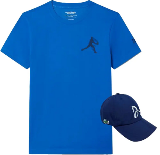 Lacoste Men's Tennis X Novak Djokovic T-Shirt & Cap Set TH1044-52-892