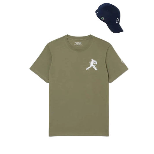 Lacoste x Novak Djokovic Ensemble T-shirt et casquette pour homme TH1044-52-BMY